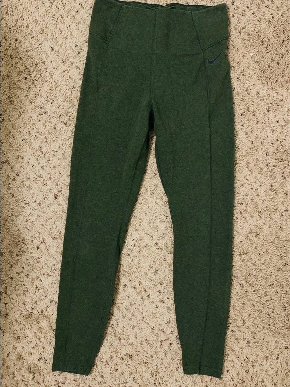 Nike Kids Dark Green Performance Leggings